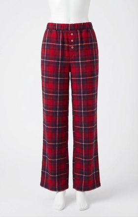 Z Supply Hangout Plaid Pant In Red