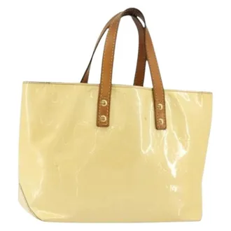 Louis Vuitton Pre-owned Tote Bags, female, Beige, Size: ONE SIZE Pre-owned Vintage Patent Leather Hand Bag