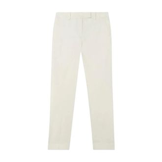 Brooks Brothers Katoenen Chino - Dames - Slim Fit Broeken - Beige - M - Katoen - Broeken
