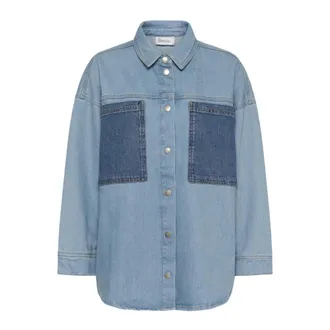 MY ESSENTIAL WARDROBE Denim Shirts, female, Blue, Size: XS Denim Shirts