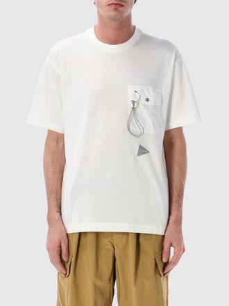 And Wander T-shirt in misto cotone con tasca And Wander