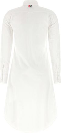 Thom Browne Cotton Oxford Shirt Dress - White