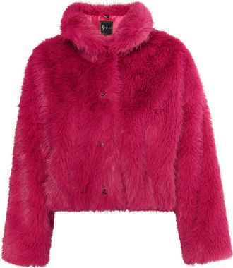 Faina Blouson van namaakbont Dames roze