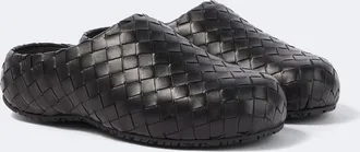Bottega Veneta Klog Intrecciato leather mules