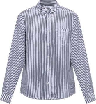 A.P.C. New Greg Shirt - Heren - Casual Overhemden - Grijs - S - Katoen - Overhemden