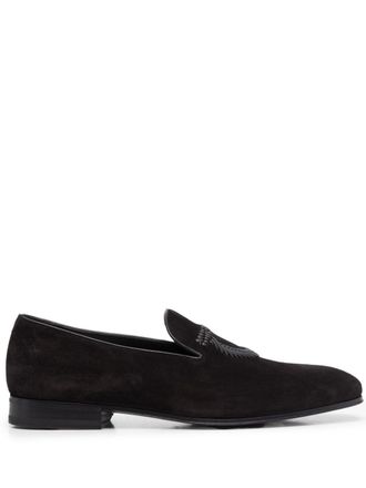 Ferragamo Libero slip-on loafers - men - Leather/Leather/Rubber - 6 - Black