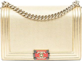 Chanel Borsa a spalla Boy media 2013-2014 - Oro