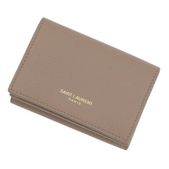 Saint Laurent Brown Leather Wallet (Tri-Fold) (Pre-Owned)