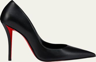 Christian Louboutin 100mm Miss Z Leather Pointed-Toe Pumps