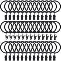 OEM Anillas Para Cortinas Con Clip (negras, Paquete De 100)