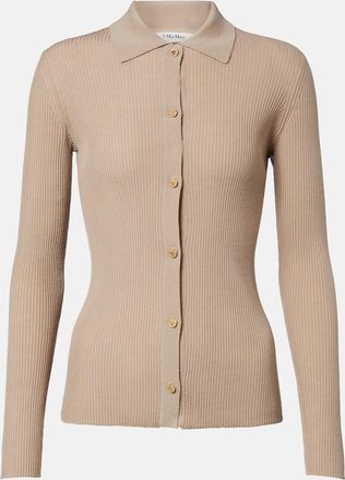 Max Mara Ribbed-knit wool cardigan