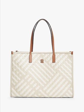 Tommy Hilfiger Bolso tote City tejido con monograma TH