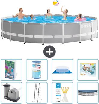 Intex Piscina Prism Frame Redonda - 610x132 Cm - 9-piezas S635