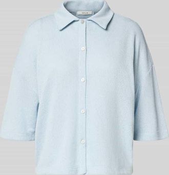 OPUS Strickshirt aus Viskose-Mix mit Polokragen Modell Sitrica in Hellblau, Gr&ouml;&szlig;e 40