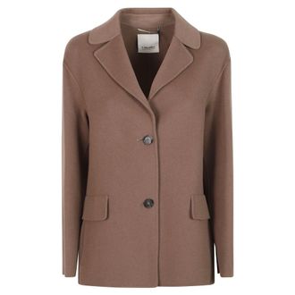 Max Mara Dames, Jassen, Bruin, Maat: L Wol