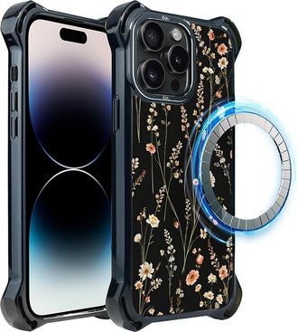 OEM Funda Ibizu Dropguard Ultra Para Iphone 14 Pro Max Con Magsafe, Pastel Bloom, Midnight Garden