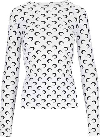 Marine Serre Round neckline top