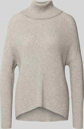 Only Regular Fit Rollkragenpullover aus Viskose-Mix Modell KATIA in Mittelgrau Melange, Größe XL