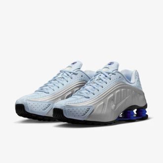 Nike Shox R4 AR3565-402 Sneakers Womens Blue Tint Athletic Running Shoes MEW992