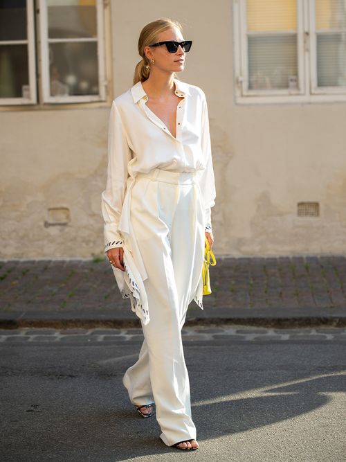 All white outfit casual online