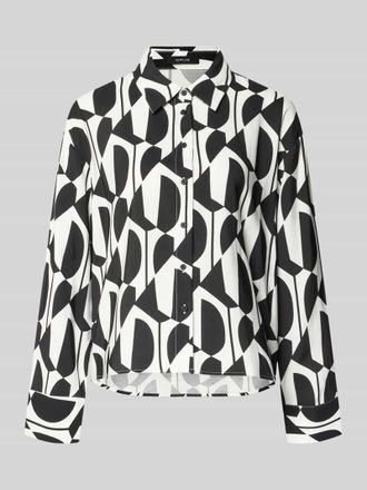 OPUS Hemdbluse aus Viskose-Mix mit Hemdblusenkragen Modell Fetro in Black, Gr&ouml;&szlig;e 36