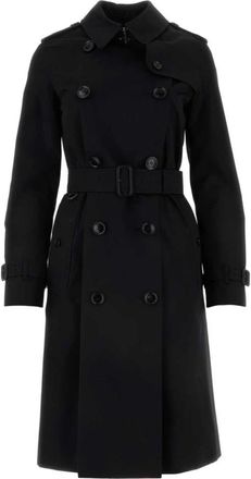 Burberry Heritage Kensington Trenchcoat - Dames - Trenchcoats - Zwart - 3XS - Katoen - Jassen