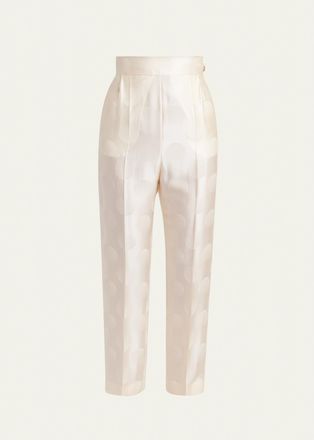 Valentino Garavani Satin Polka Dot Trousers