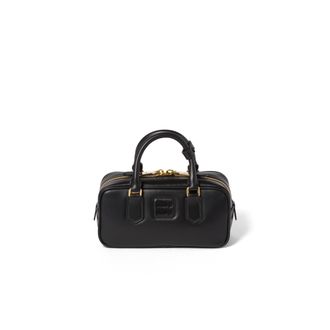 Miu Miu Arcadie Leather Bag, Woman, Black