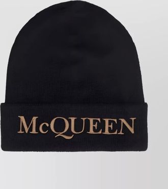 Alexander McQueen cashmere beanie hat