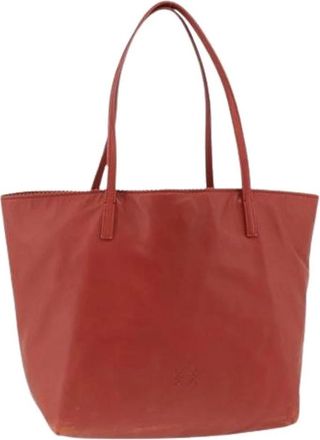 Loewe Pre-owned Tote Bags, female, Red, Size: ONE SIZE Pre-owned Tote Bag