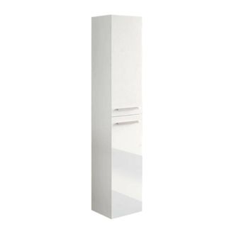 Dmora Columna de madera blanca brillante