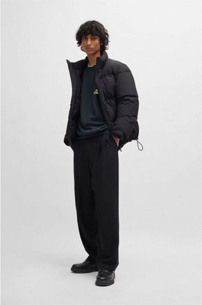 HUGO BOSS Hugo Mens Crew Neck Relaxed Fit Sweater in Black - Size Large
