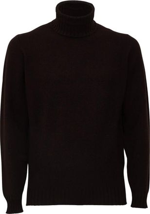 FILIPPO DE LAURENTIIS Turtleneck Sweater - Heren - Coltruien - Bruin - 2XL - Wol - Truien & Vesten