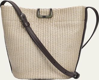 Brunello Cucinelli Raffia Small Bucket Bag