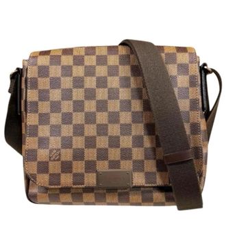 Louis Vuitton Pre-owned Damier Canvas Shoulder Bag - Heren - Pre-owned - Bruin - Maat: ONE Size
