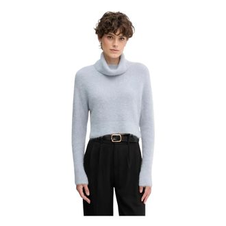 Sandro Ferrone Turtleneck Sweater - Dames - Truien - Blauw - Maat: S Wol