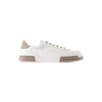Dolce & Gabbana Sneakers, male, White, Size: 10 US Paneled Leather Low-Top Sneakers