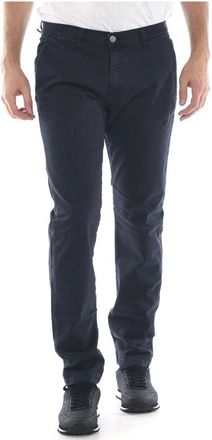 Daniele Alessandrini Pantalone Los Angeles Old - Heren - Chinos - Blauw - W33 - Katoen - Broeken