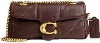 Coach Tabby Shoulder Bag 20 with Quilting Brass Dark Chocolate CFR08-B4Z5D