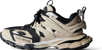 Balenciaga (WMNS) Balenciaga Track Sneakers Beige and Black Mesh and Nylon 542436W3AC48071
