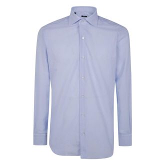 Barba Honingraat Weef Shirt - Heren - Zakelijke Overhemden - Blauw - 4XL - Overhemden
