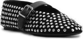 Schutz Eiza Shine Mary Jane Flat in Black at Nordstrom Rack, Size 5.5