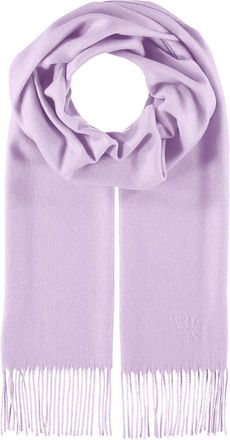 Fiebig Cashmink Scarf in Plain | Scarf for Men and Women in Size 180 x 30 cm | Made in Germany - Purple - One size