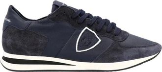 Philippe Model Blauwe Trpx Low Top Sneakers - Heren - Sneakers - Blauw - 47 EU - Leer - Schoenen