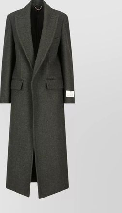 Victoria Beckham long length jacket flap pockets