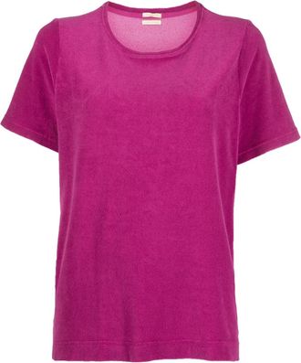 Massimo Alba crew-neck cotton blend T-shirt - women - Cotton/Polyamide - S - Pink