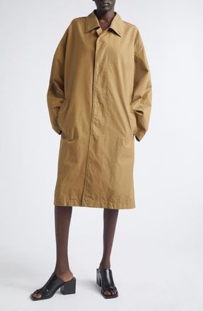 Christophe Lemaire Water Repellent Car Coat in Khaki at Nordstrom, Size X-Small