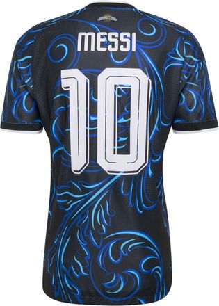 adidas Lionel Messi Argentina 2026 Away Authentic Jersey Asia Sizing Black Lucid Blue KH3935