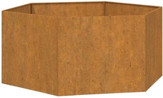 vidaXL Jardinera de acero corten oxidado 90x90x45 cm Vidaxl