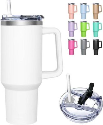OEM Taza T&eacute;rmica Con Tapa 2 En 1 De 1180 Ml - Vaso De Acero Inoxidable Con Aislamiento T&eacute;rmico Para Bebidas Fr&iacute;as Y Calientes